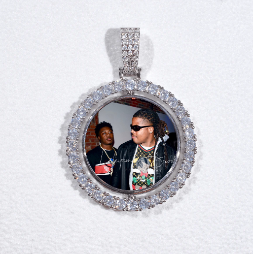 3D Spinning 2-Faced Custom Picture Pendant