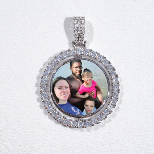 3D Spinning 2-Faced Custom Picture Pendant