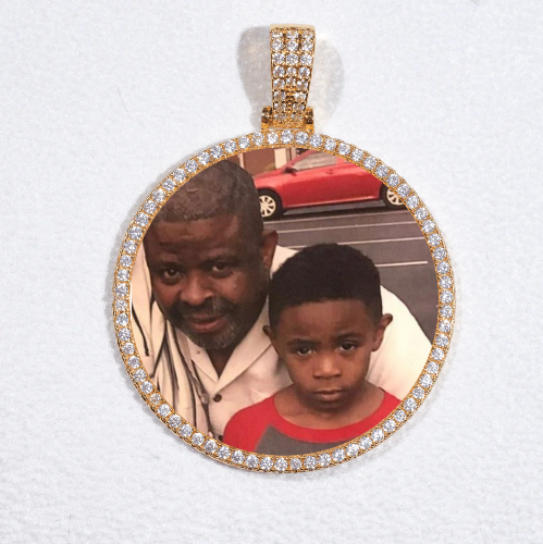 MEDIUM 3D CIRCLE CUSTOM PICTURE PENDANT