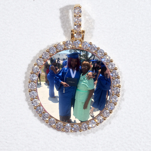 3D CIRCLE CUSTOM PICTURE PENDANT SMALL SIZE