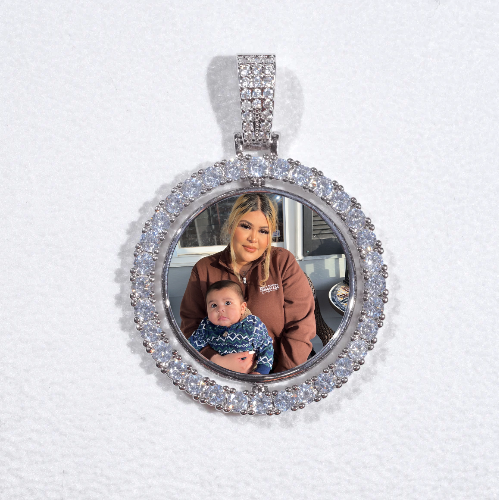 3D Spinning 2-Faced Custom Picture Pendant