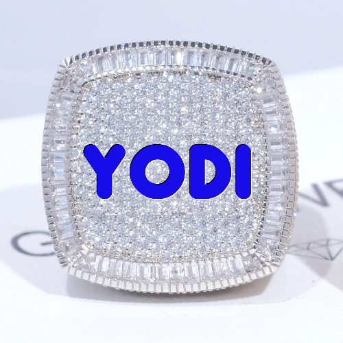 CUSTOM LETTER 3D ICED RING
