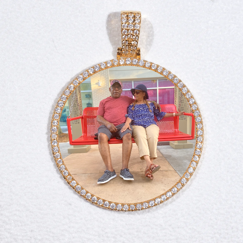MEDIUM 3D CIRCLE CUSTOM PICTURE PENDANT