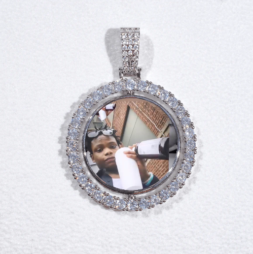 3D Spinning 2-Faced Custom Picture Pendant