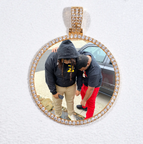 MEDIUM 3D CIRCLE CUSTOM PICTURE PENDANT