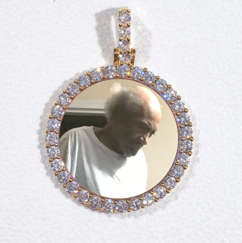 3D CIRCLE CUSTOM PICTURE PENDANT SMALL SIZE