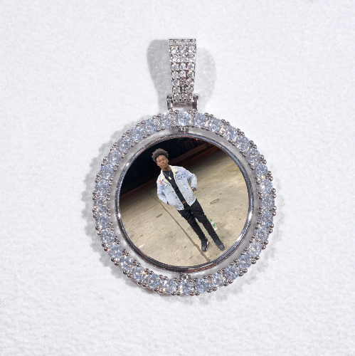 3D Spinning 2-Faced Custom Picture Pendant