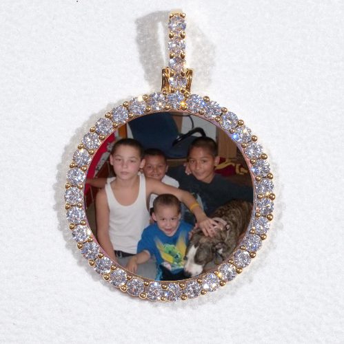3D CIRCLE CUSTOM PICTURE PENDANT SMALL SIZE
