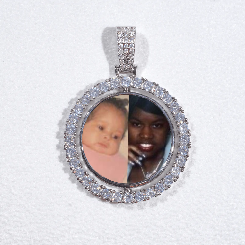 3D Spinning 2-Faced Custom Picture Pendant
