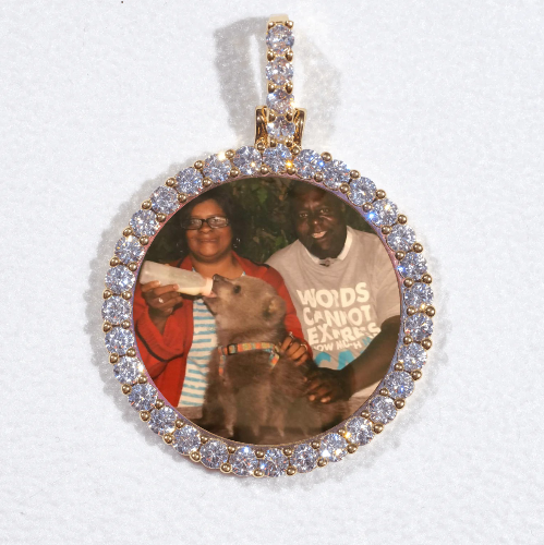 3D CIRCLE CUSTOM PICTURE PENDANT SMALL SIZE
