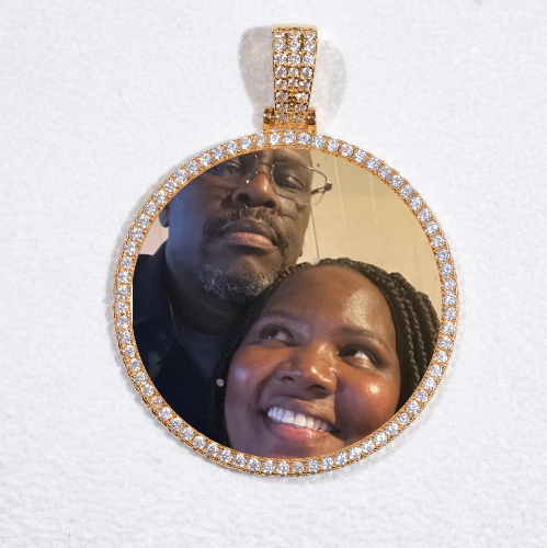 MEDIUM 3D CIRCLE CUSTOM PICTURE PENDANT