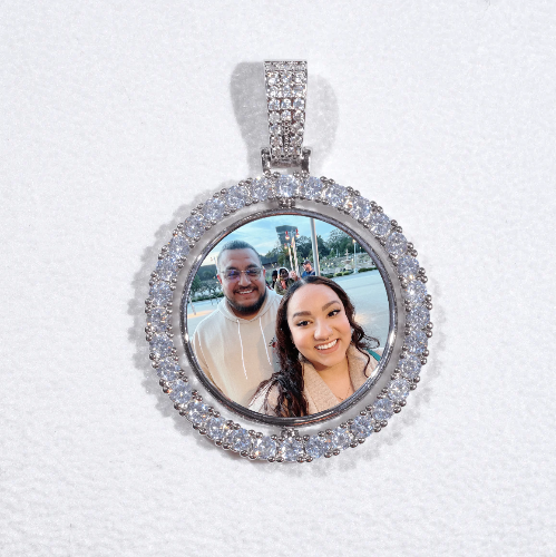 3D Spinning 2-Faced Custom Picture Pendant
