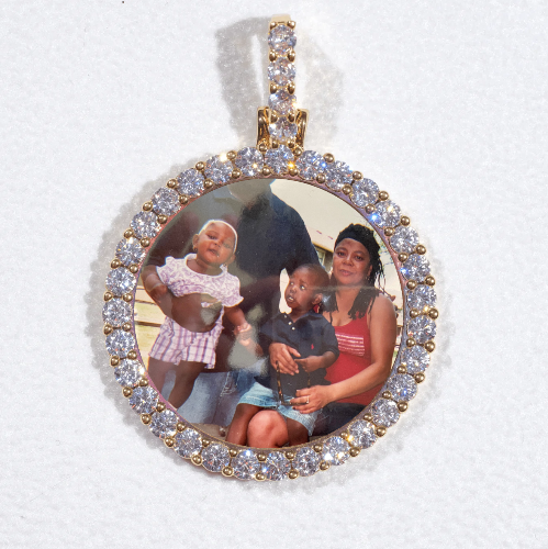 3D CIRCLE CUSTOM PICTURE PENDANT SMALL SIZE