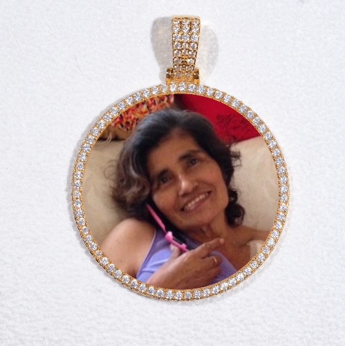 MEDIUM 3D CIRCLE CUSTOM PICTURE PENDANT