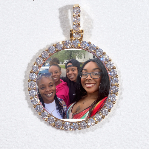 3D CIRCLE CUSTOM PICTURE PENDANT SMALL SIZE
