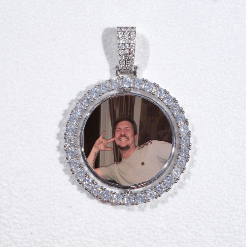 3D Spinning 2-Faced Custom Picture Pendant