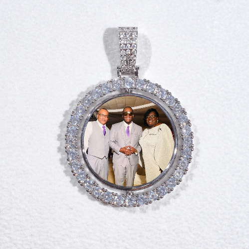 3D Spinning 2-Faced Custom Picture Pendant