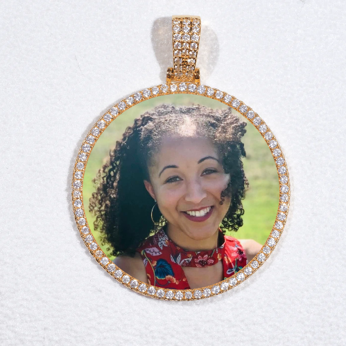 MEDIUM 3D CIRCLE CUSTOM PICTURE PENDANT