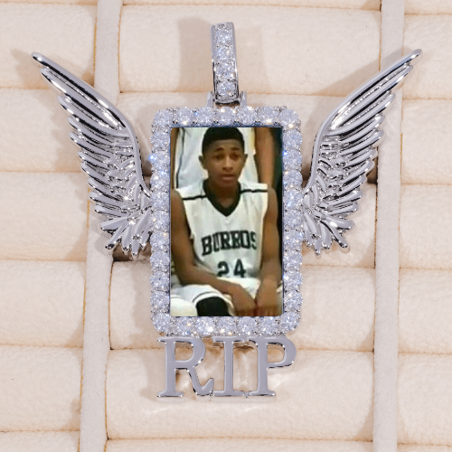 RIP WING 3D CUSTOM PICTURE PENDANT