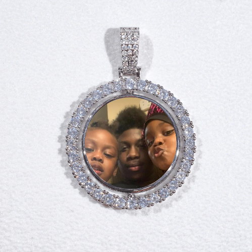 3D Spinning 2-Faced Custom Picture Pendant