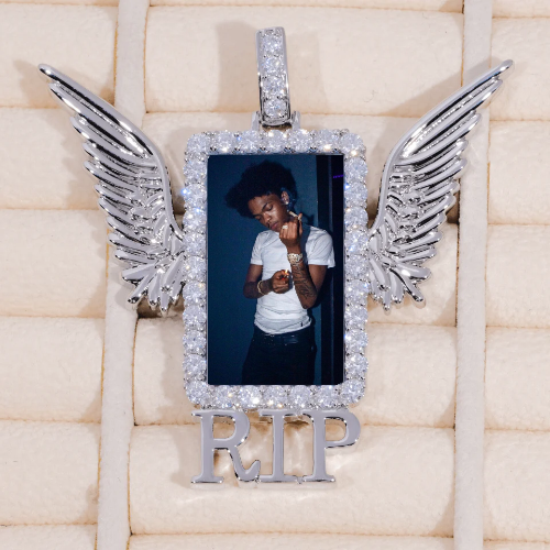 RIP WING 3D CUSTOM PICTURE PENDANT