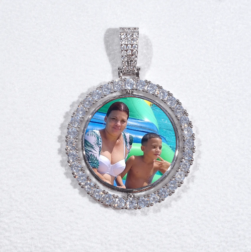 3D Spinning 2-Faced Custom Picture Pendant