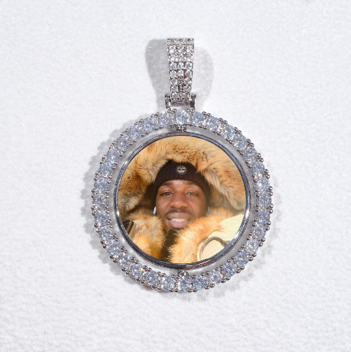 3D Spinning 2-Faced Custom Picture Pendant