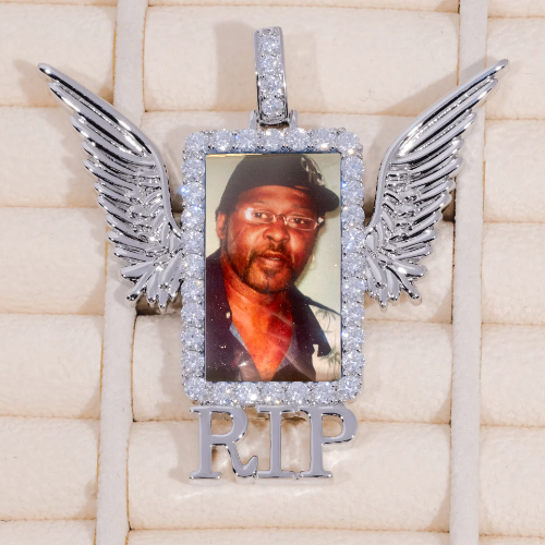 RIP WING 3D CUSTOM PICTURE PENDANT