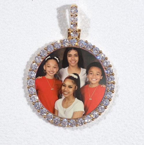 3D CIRCLE CUSTOM PICTURE PENDANT SMALL SIZE