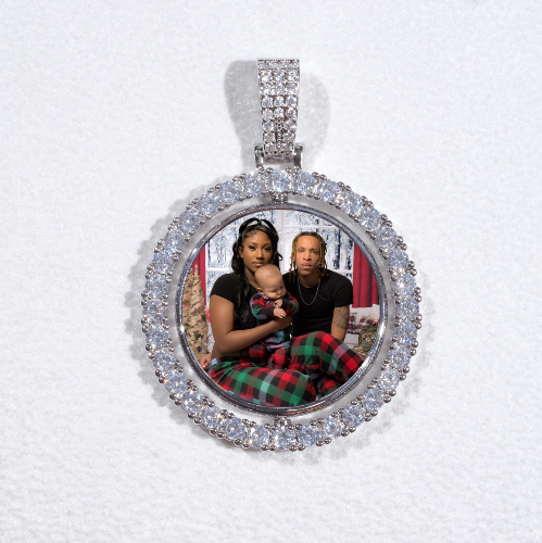 3D Spinning 2-Faced Custom Picture Pendant