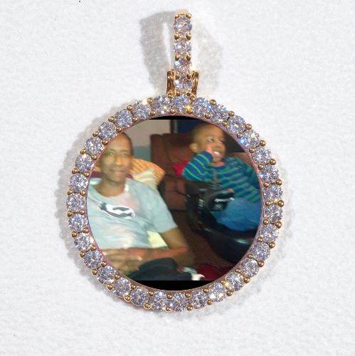 3D CIRCLE CUSTOM PICTURE PENDANT SMALL SIZE
