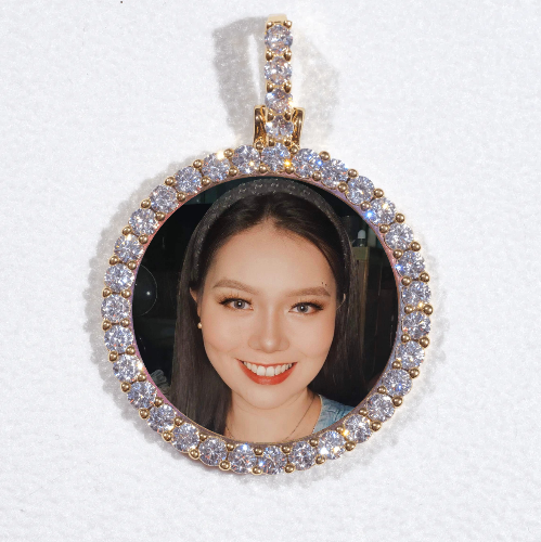 3D CIRCLE CUSTOM PICTURE PENDANT SMALL SIZE