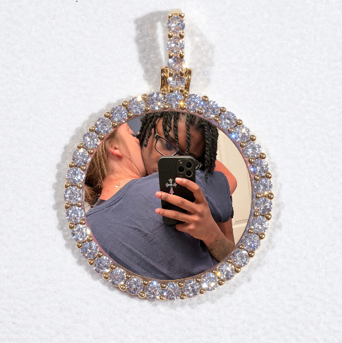 3D CIRCLE CUSTOM PICTURE PENDANT SMALL SIZE