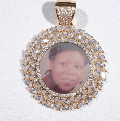 Large 3D Wheat Ear Custom Picture Pendant