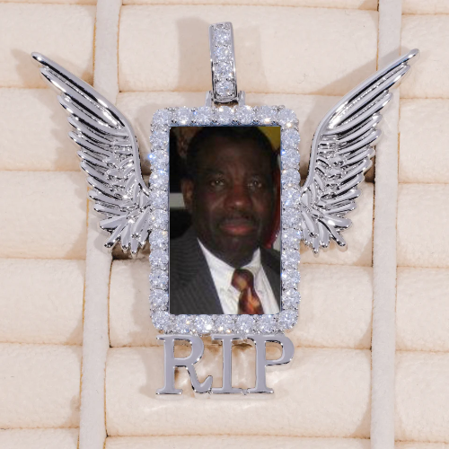RIP WING 3D CUSTOM PICTURE PENDANT