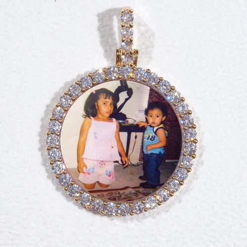 3D CIRCLE CUSTOM PICTURE PENDANT SMALL SIZE