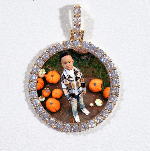 3D CIRCLE CUSTOM PICTURE PENDANT SMALL SIZE