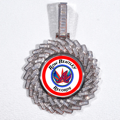 Large 3D Baguette Custom Picture Pendant