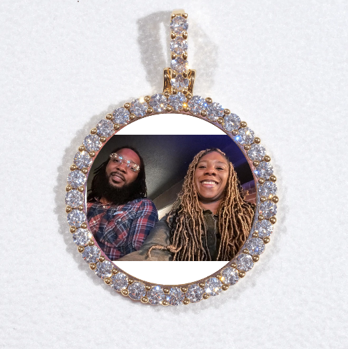 3D CIRCLE CUSTOM PICTURE PENDANT SMALL SIZE