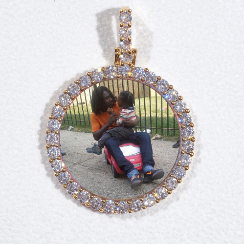 3D CIRCLE CUSTOM PICTURE PENDANT SMALL SIZE