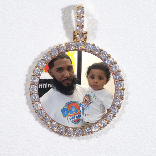 3D CIRCLE CUSTOM PICTURE PENDANT SMALL SIZE
