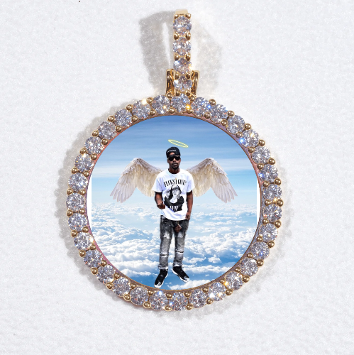 3D CIRCLE CUSTOM PICTURE PENDANT SMALL SIZE