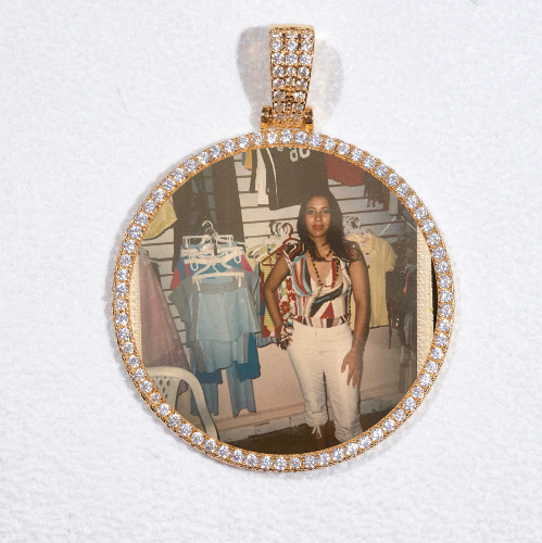 MEDIUM 3D CIRCLE CUSTOM PICTURE PENDANT