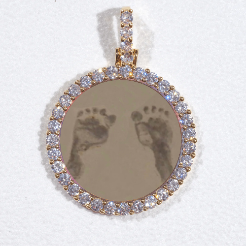 3D CIRCLE CUSTOM PICTURE PENDANT SMALL SIZE