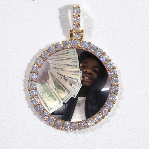 3D CIRCLE CUSTOM PICTURE PENDANT SMALL SIZE