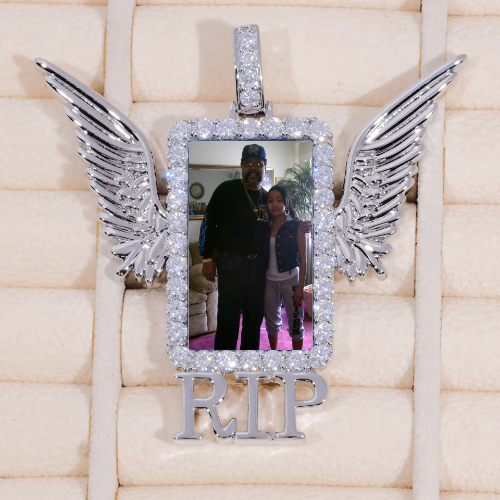 RIP WING 3D CUSTOM PICTURE PENDANT