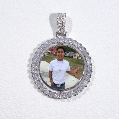 3D Spinning 2-Faced Custom Picture Pendant