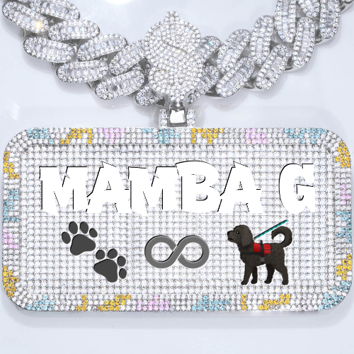 CUSTOM LETTER NECKLACE 3D COLORFUL SQUARE