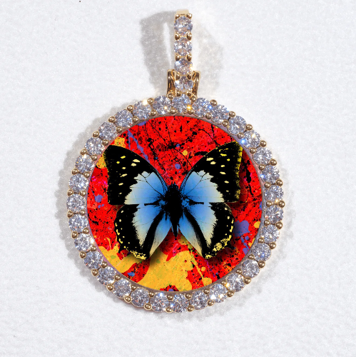 3D CIRCLE CUSTOM PICTURE PENDANT SMALL SIZE