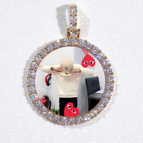 3D CIRCLE CUSTOM PICTURE PENDANT SMALL SIZE